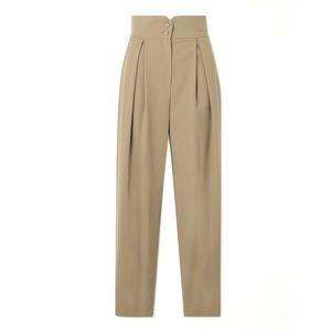 LE 17 SEPTEMBRE Pleated wool-blend straight-leg pants size 6